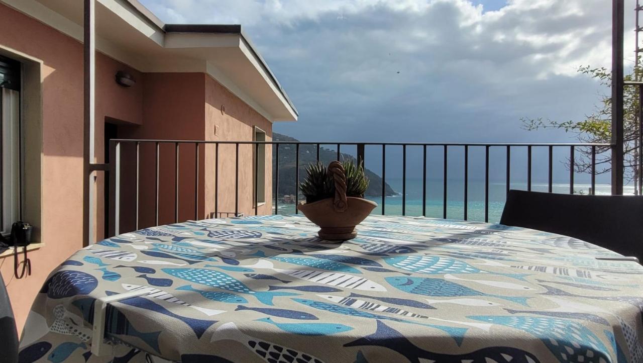Ocean View Flat With Wi-Fi, Ac And Elevator To Town Apartment Levanto Exterior photo