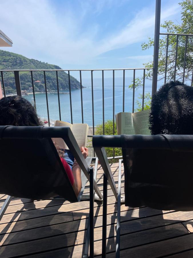 Ocean View Flat With Wi-Fi, Ac And Elevator To Town Apartment Levanto Exterior photo